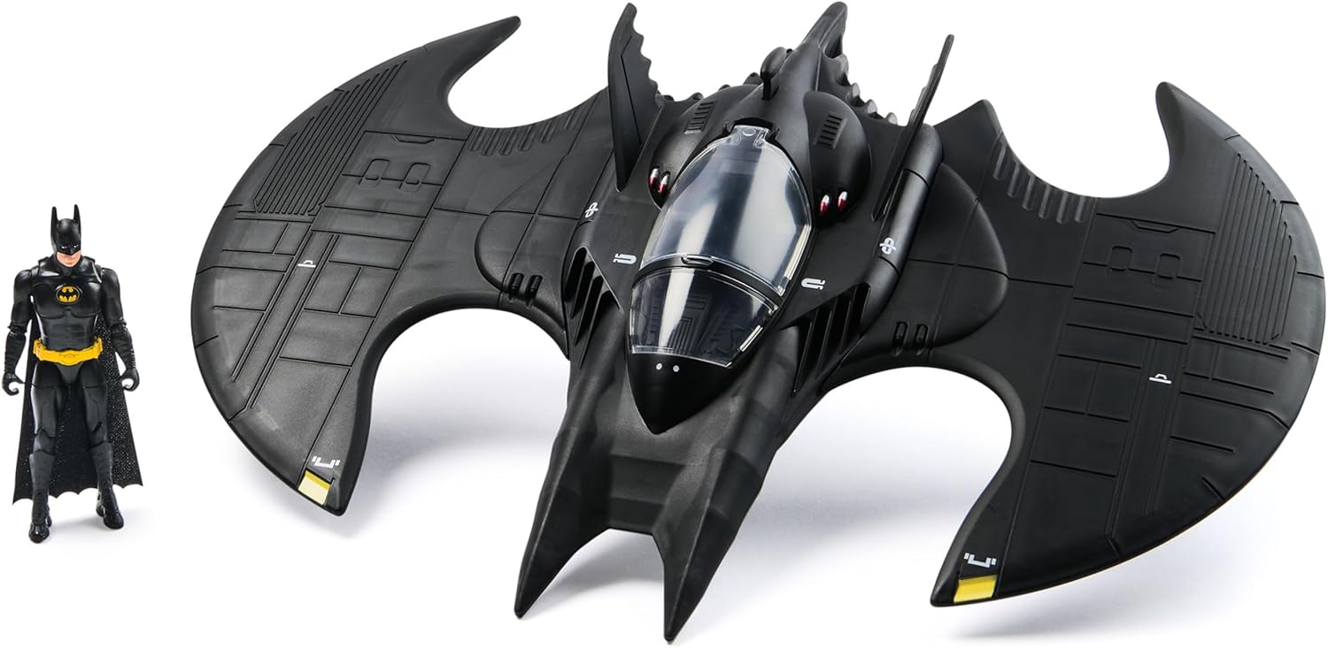 DC Comics Batman, Batwing and 4-inch Batman Figure Set, 1992 Batman Returns Limited Edition 85th Anniversary Collectible Kids Toys for Boys Ages 3 and Up